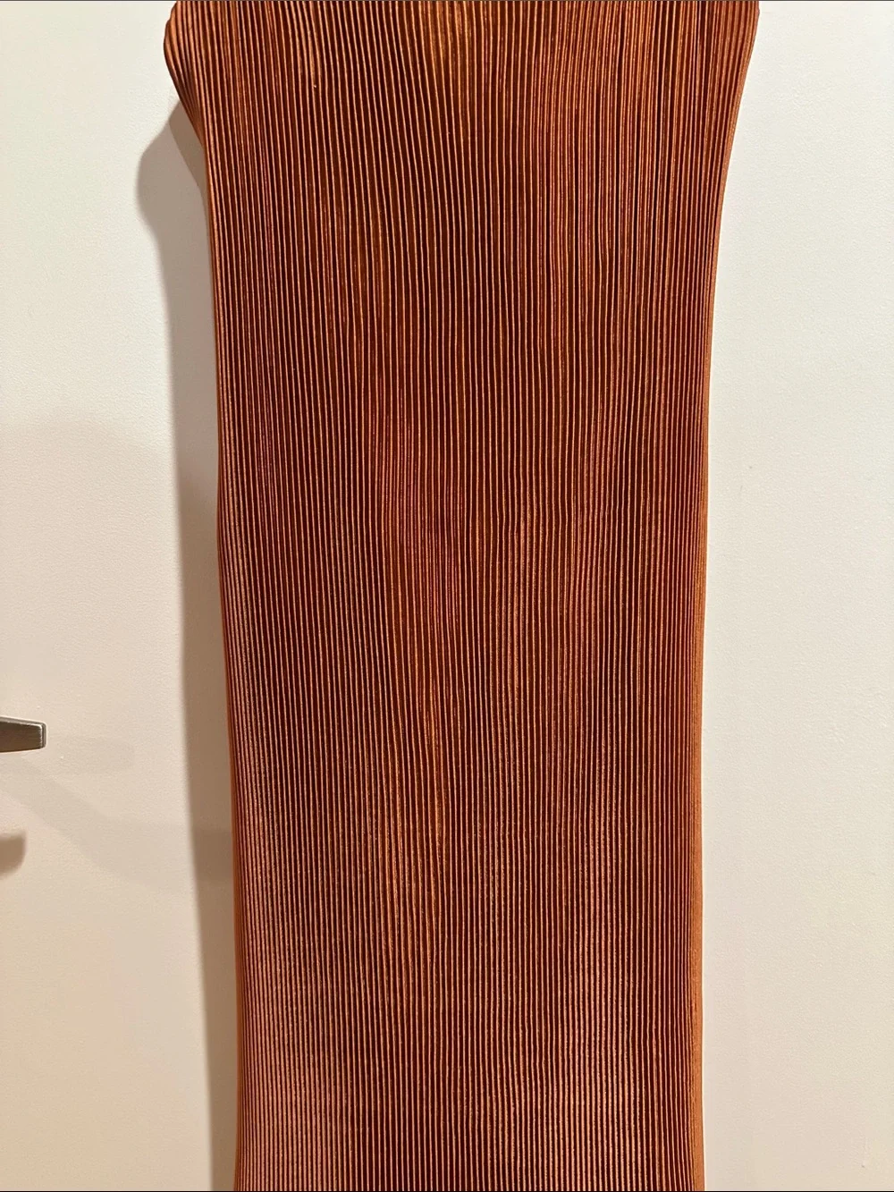 Abercrombie Spaghetti Strap Pleated Dress in Rust